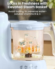 GROWNSY Máquina de Comida de Bebê com Vaporizador e Processador - Cozinha e Mistura em 1 Passo - imagem 3