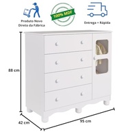 Quarto de Bebê Completo com Guarda-Roupa e Cômoda Uli - Design Moderno e Seguro - imagem 3