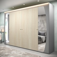 Guarda Roupa Casal Ripado: Elegância e Organização - imagem 1