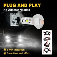 Lâmpada Neblina LED H1 6500K: Visão Noturna Imbatível e 600% Mais Brilho! - imagem 4