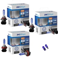 KIT Lâmpadas Super Brancas 8500K HB4, HB3, H11 - Farol Baixo, Alto e Milha + T10 - imagem 2
