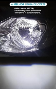 Kit Lâmpada H4 Ultra LED Laser Mini Projetor Canhão: Super Foco Tiger para Seu Veículo - imagem 5