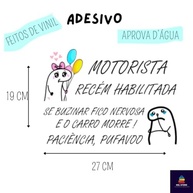 Adesivo Motorista Recém Habilitada: Dirija com Confiança e Segurança! - imagem 3