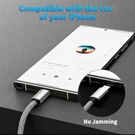 Cabo USB-C para P2 3.5mm iPhone 17/16/15 Pro: Som Hi-Fi e Conexão Universal - imagem 4