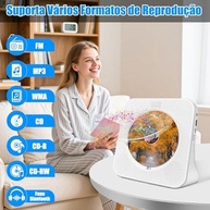 Elyblo CD Player Portátil: Som Hi-Fi, Bluetooth, Rádio FM e Mais! - imagem 3