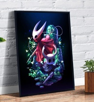 Quadro Decorativo Hollow Knight A4 - Arte Oficial do Jogo em Moldura Premium - imagem 1
