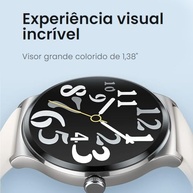HOLLYWAVE Smartwatch Solar Lite: Conectividade e Bateria Imbatível (10 dias) - Cinza - imagem 5
