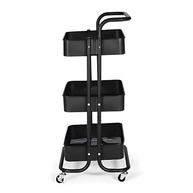 Carrinho Organizador em Aço com 3 Prateleiras - Ideal para Cozinha, Banheiro e Escritório | Alira Home - imagem 4