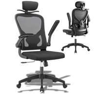 Cadeira de Escritório Ergonômica Premium para Home Office - Apoio Lombar, Reclinável e com Braços Dobráveis - imagem 1