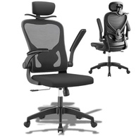 Cadeira de Escritório Ergonômica Premium para Home Office - Apoio Lombar, Reclinável e com Braços Dobráveis - imagem 2