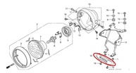 Emblema Honda Original Dianteiro CG 150 (2010-2013) e Fan 125 (2005-2013) - imagem 4
