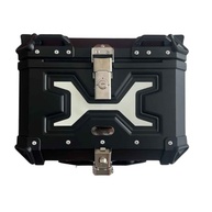 Baú Bauleto Alumínio Preto 45L Universal para Moto BMW, Bajaj, Honda, Yamaha - imagem 2