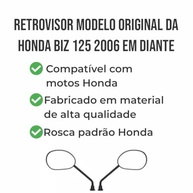 Par de Espelhos Retrovisores AWA para Honda Biz e Pop 100/110i (2009-2019) - Segurança e Estilo! - imagem 5