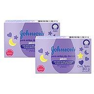 Hora do Sono: Kit 2 Sabonetes Johnson's Baby 80g - imagem 1