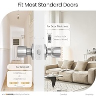 Maçaneta de Porta HOSOM Níquel Acetinado: Elegância e Segurança para seu Lar - imagem 4
