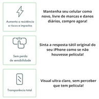 Película HPrime Nanoshield para iPhone 13/13 Pro/14 (6.06") - Proteção Inteligente e Auto-Reparável - imagem 3