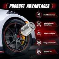 Conjunto Trava de Roda Liga Leve Honda M12x1.5 - Segurança Anti-Roubo para Accord, CR-V, Civic, HR-V - imagem 5