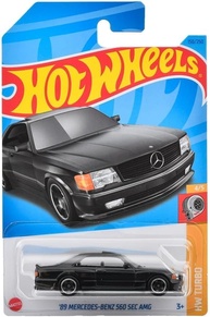Hot Wheels Mercedes-Benz 560 SEC AMG 1989 Preto 2023 HW Turbo - Miniatura Esportiva 1:64 - imagem 3