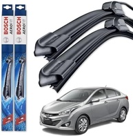 Par de Palhetas Limpador Parabrisa Bosch Aerofit Original Hyundai HB20S (2013-2019) - imagem 2