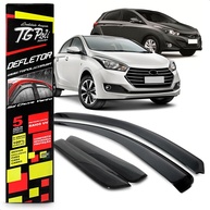 Calha de Chuva Slim Fumê para Hyundai HB20 Hatch 4 Portas (2012-2019) - Proteção e Estilo - imagem 1