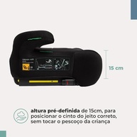 Assento de Elevação Booster Firenze i-Size Preto Infanti - Segurança e Conforto para Viagens - imagem 4