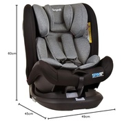 Cadeira para Auto Burigotto Spin Isofix 360° Cinza: Segurança e Conforto para Todas as Idades - imagem 4