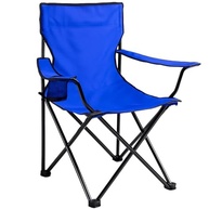 Cadeira Dobrável com Apoio de Braço e Porta-Copos - Azul Claro | Ideal para Praia, Camping e Pesca - imagem 2