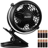 Ventilador Portátil Gazeled com Rotação 360°, USB ou Bateria, Ideal para Casa, Escritório e Acampamento - imagem 2