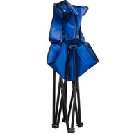 Cadeira Dobrável com Apoio de Braço e Porta-Copos - Azul Claro | Ideal para Praia, Camping e Pesca - imagem 5