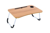 Mesa Portátil Dobrável Amadeirada para Notebook - Ideal para Home Office, Sofá e Cama - imagem 3