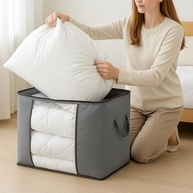 Kit com 4 Caixas Organizadoras Reforçadas com Visor Transparente - Ideal para Closet e Viagens - imagem 3