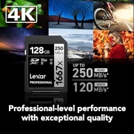 Cartão de Memória Lexar Professional 128GB UHS-II: Velocidade e Desempenho para Suas Câmeras - imagem 3
