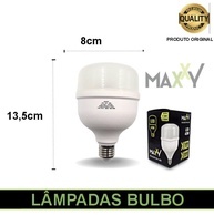 Kit 5 Lâmpadas LED Bulbo 40W Luz Branca Fria 6500K - Iluminação Potente e Econômica - imagem 3