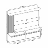 Estante Home para TV até 60" com LED e 2 Portas | Design Moderno e Iluminação Ambiente - imagem 3