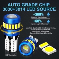Lâmpada LED T10 W5W Canbus 18 SMD 4300K Branco Quente - Iluminação Premium para seu Veículo - imagem 2