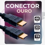 Cabo HDMI 2.0 4K Ultra HD 5 Metros Blindado - Imagem Nítida e Alta Velocidade para TV, PS5, Xbox e Mais - imagem 3