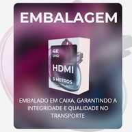 Cabo HDMI 2.0 4K Ultra HD 5 Metros Blindado - Imagem Nítida e Alta Velocidade para TV, PS5, Xbox e Mais - imagem 4