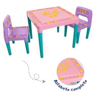 Conjunto Educativo Infantil com Mesa e Cadeira Rosa - Estimule Aprendizado e Imaginação - imagem 4