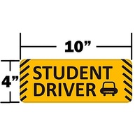 Kit 2 Ímãs "Estudante Dirigindo" 25cm - Segurança Refletiva para Novos Motoristas - imagem 3