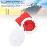 Acesso ao Convés Tbest 4" Redondo: Escotilha Prova de Impacto com Bolsa de Ferramentas para Iates e Barcos (Branco) - imagem 5