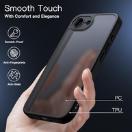 JETech Capa Matte iPhone 16e 6.1" 2025: Proteção Militar Anti-Impacto e Anti-Impressão Digital (Preta) - imagem 5