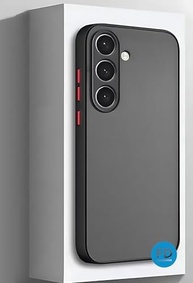 Capa Premium Anti Impacto Fosca Preta Translúcida com Proteção de Câmera para Samsung Galaxy A56 - imagem 3