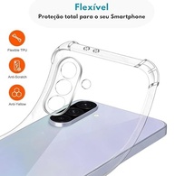 Kit Premium: Capa Anti-Impacto Transparente + Película Cerâmica 9D (Comum ou Privacidade) para Samsung Galaxy A26 - imagem 4