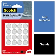Protetor Anti-Impacto Scotch Redondo Transparente Grande 16 Unidades – Proteção Silenciosa para Móveis - imagem 3