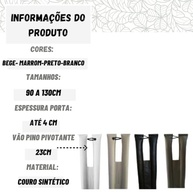 Veda Fresta Porta Pivotante Courino Impermeável 90-130cm - Proteção Total! - imagem 3