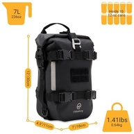 Bolsa Traseira Moto Odinsberg 7L: Impermeável, Durável e Versátil para Aventuras - imagem 4
