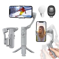 Estabilizador Cardã Inteligente 3 Eixos: Grave Vlogs Incríveis com Controle Remoto Recarregável - imagem 2