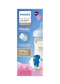 Mamadeira Philips Avent Pétala PPSU 330ml - Bico 6m+ Antivazamento Fluxo Individual - imagem 3