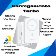 Power Bank 10000mAh Indução Turbo: Carregador Portátil Universal Ultra Rápido com Magnético USB-C PD QC 22.5W - imagem 5