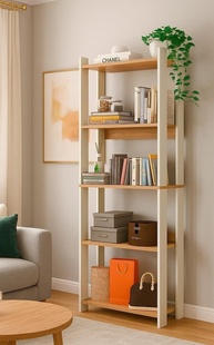 Organizador Estante Livreiro Estilo Industrial - Prateleira Versátil para Decoração e Armazenamento - imagem 1